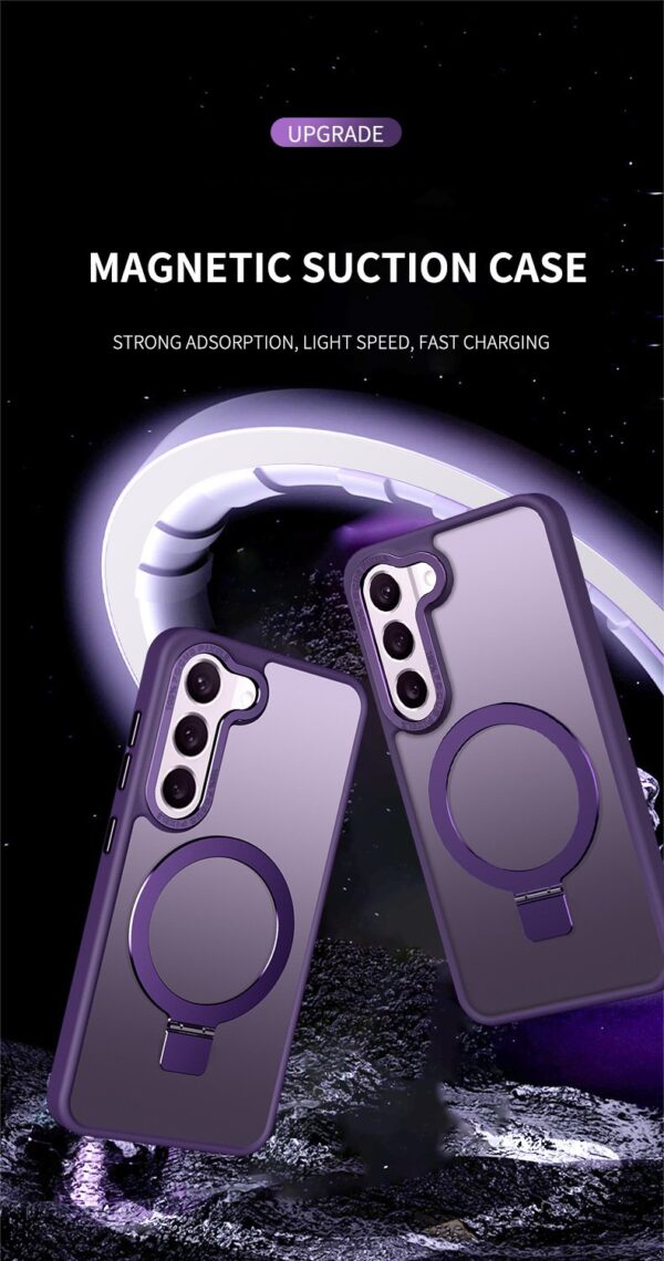 Luxury Premium Magnetic Matte Ring Holder Bracket Stand Case Cover For Samsung Galaxy S23 - Image 16