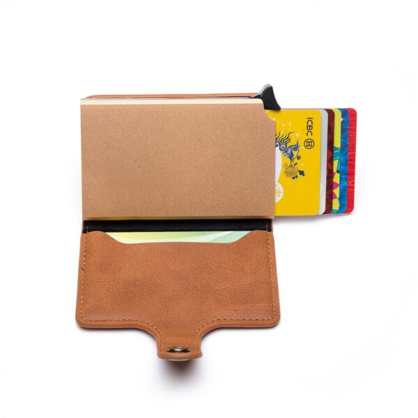 New Rfid Blocking Carbon Fiber Vintage Leather Card Holder Wallet - Image 28