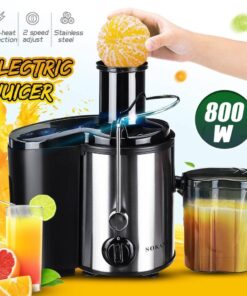 Sokany 800W Stainless Steel Heavy Duty Juicer Extraction Machine