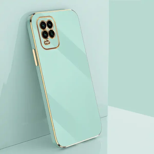 Luxury Premium Electroplated Gold Plated Case Cover and 3D Glass Protector For Samsung Galaxy A12 - Image 9