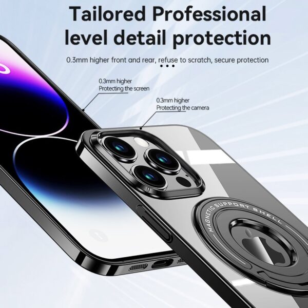 Coque Luxury Plating Slim Magsafe Shockproof Bumper Clear Case Cover For iPhone 15 Pro Max/16 Pro Max - Image 20