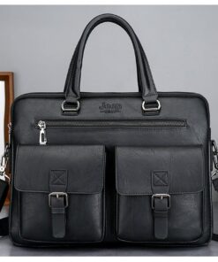 Alternative view of JEEP BULUO Briefcase Bags For Men Business Fashion Office Work Handbag
