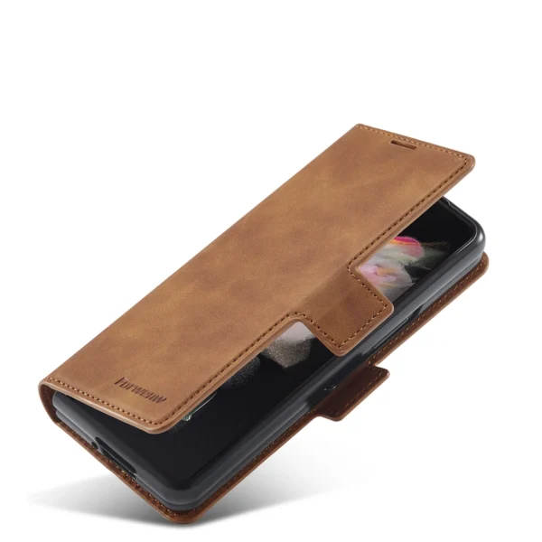 Luxury Premium PU Leather Card Slot Phone Case for Samsung Z Fold 3 5G/Fold 4 5G - Image 9