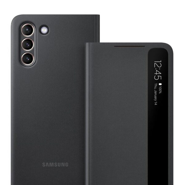 Official Samsung Clear View Smart Flip with a Sensor case Cover for Samsung S21 Ultra - Image 14
