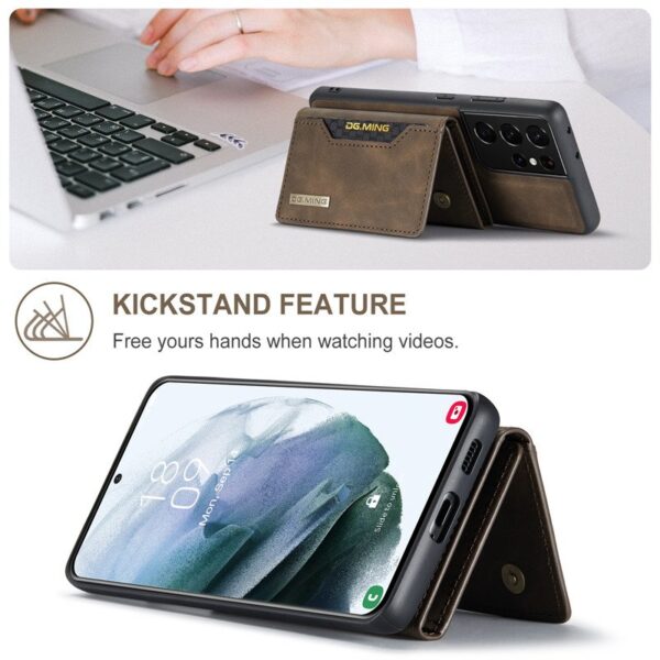 2 IN 1 Detachable Leather Wallet Case With Holder Function Protect Cover For Samsung Galaxy S21 Ultra - Image 18