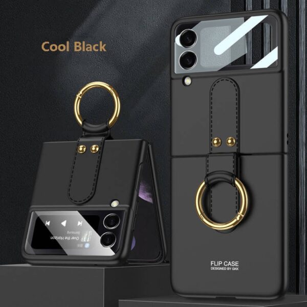 Luxury Premium Finger Ring Case Cover For Samsung Galaxy Flip 3 5G and Z Flip 4 5G - Image 6