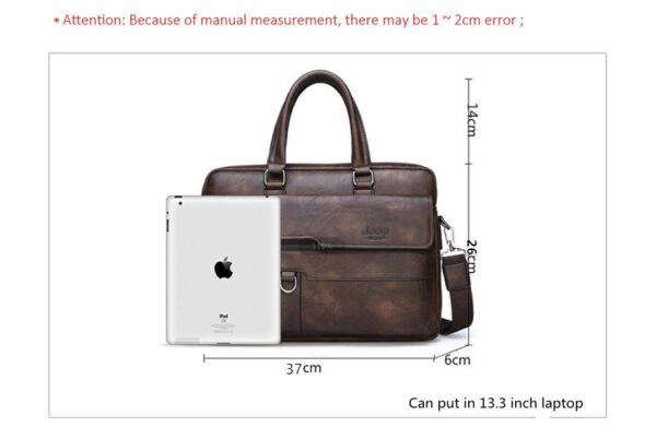 JEEP BULUO Brand Business Briefcase Split Leather High Quality Laptop Bag - Image 2