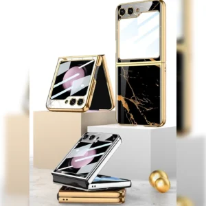 Luxury Premium Marble Patterned Case Cover For Samsung Galaxy Z Flip 5 5G