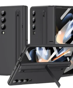 Alternative view of Luxury Premium Invisible Stand Hinge Stand Case Cover With S Pen For Samsung Galaxy Z Fold 4