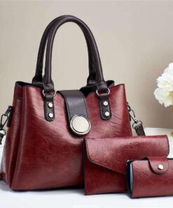 Fashion High Quality PU Leather Small Women Tote Hand Bags Crossbody