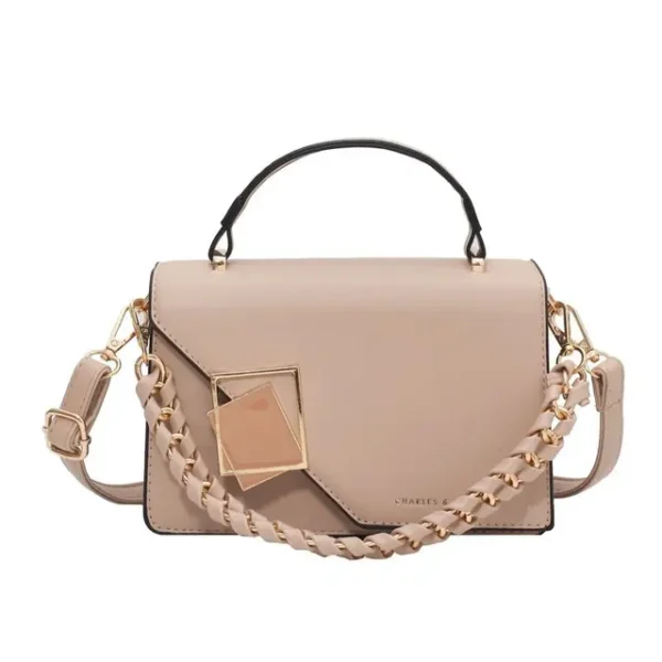 Luxury Premium Fashion Texture Small Chain New Simple Square Versatile One Shoulder Crossbody Bag - Image 6