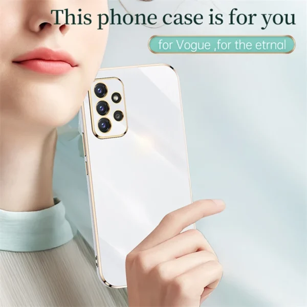Luxury Premium Electroplated Gold Plated Case Cover and 3D Glass Protector For Samsung Galaxy A53/A73 - Image 20