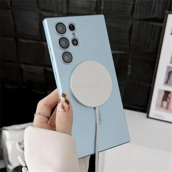 Magsafe Wireless Charging  Camera Lens Protection Case Cover For Samsung Galaxy S22 Ultra - Image 28