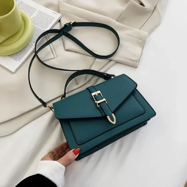 Luxury Premium PU Leather 2024 New Fashion Portable Crossbody Shoulder Handbag - Image 3