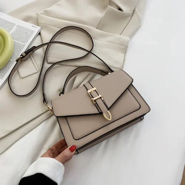 Luxury Premium PU Leather 2024 New Fashion Portable Crossbody Shoulder Handbag - Image 5