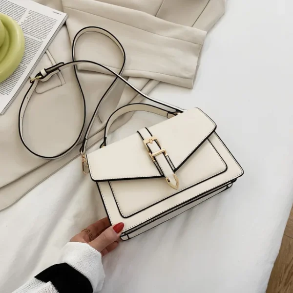 Luxury Premium PU Leather 2024 New Fashion Portable Crossbody Shoulder Handbag - Image 6