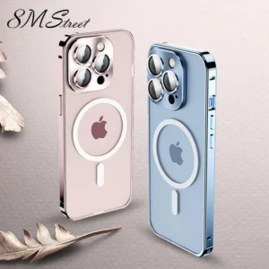 Luxury Premium Magsafe Magnetic Aluminum Metal Case Cover and 3D Glass Protector for iPhone 14 Pro Max