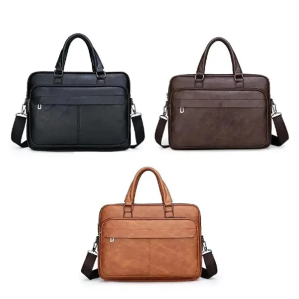 JEEP BULUO Office Business Vintage Messenger Crossbody Portfolio Designer Bag - Image 2