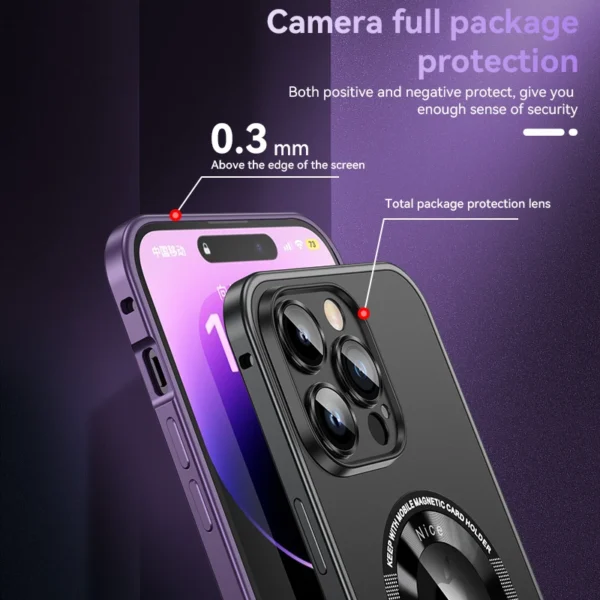 Luxury Premium Lens Film Protection Magnetic Bumper Wireless Charging Case Cover For iPhone Series - Image 11