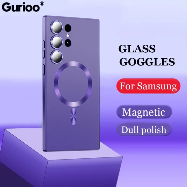 Magsafe Wireless Charging  Camera Lens Protection Case Cover For Samsung Galaxy S22 Ultra - Image 25