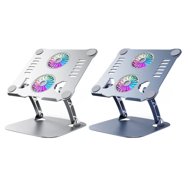 4.1 Radiator Foldable Laptop Stand With Dual Cooling Fan Heat Dissipation - Image 17