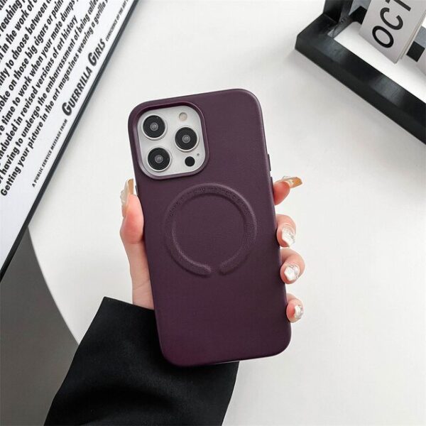 Luxury Premium Magnetic Wireless Charging Soft Case Cover for iPhone series - Image 13