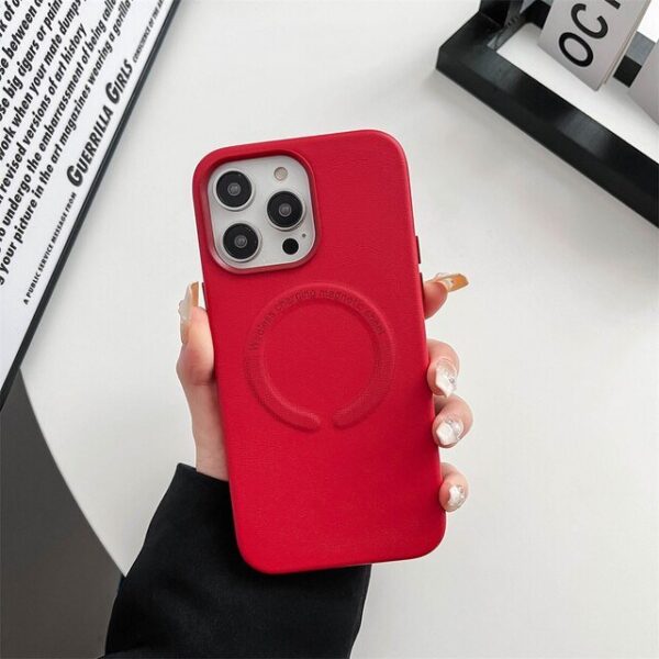 Luxury Premium Magnetic Wireless Charging Soft Case Cover for iPhone series - Image 12