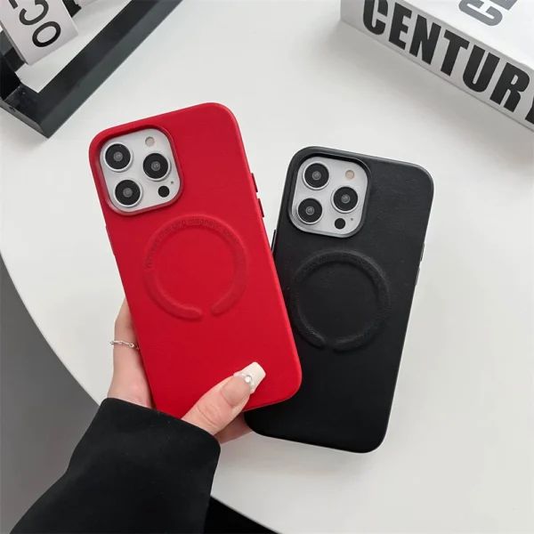 Luxury Premium Magnetic Wireless Charging Soft Case Cover for iPhone series - Image 9