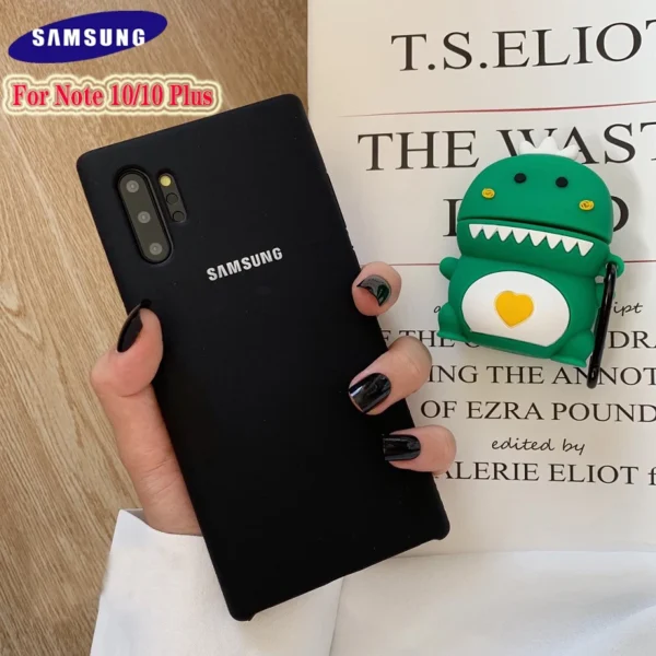 Official Liquid Silicone Case Cover For Samsung Galaxy Note 10 Plus - Image 18