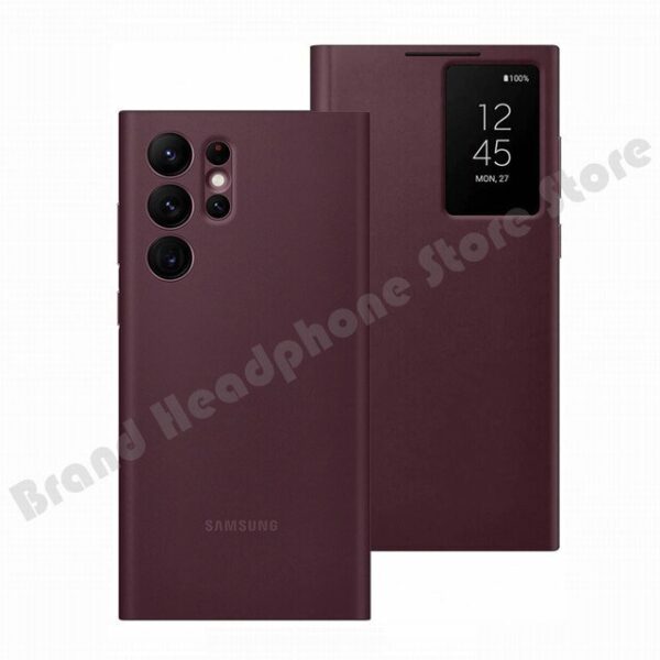 Original Samsung Galaxy Clear View Flip Case Cover with a Sensor For Galaxy S22 Ultra - Image 21