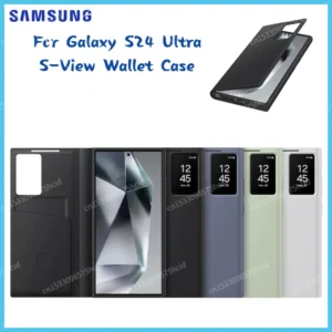Original Samsung Galaxy Clear View Flip Case Cover with a Sensor For Galaxy S24 Ultra