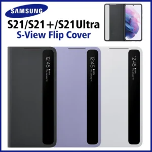 Official Samsung Clear View Smart Flip with a Sensor case Cover for Samsung S21 Ultra