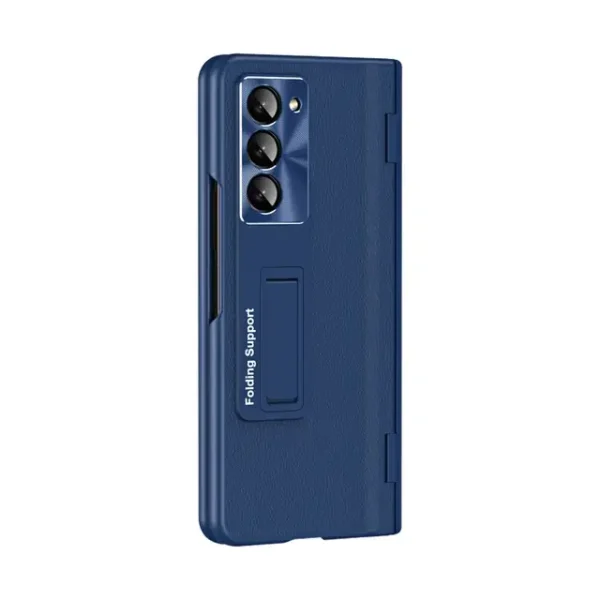 Samsung Galaxy Z Fold 5 and Fold 6 5G Shell-membrane Integrated Hinge All-around Leather Folding Phone Case - Image 7