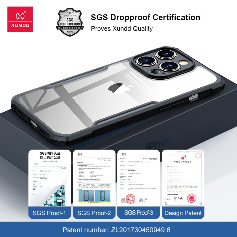 ORIGINAL XUNDD Shockproof Transparent Bumper Back Phone Case For iPhone Series - Image 5