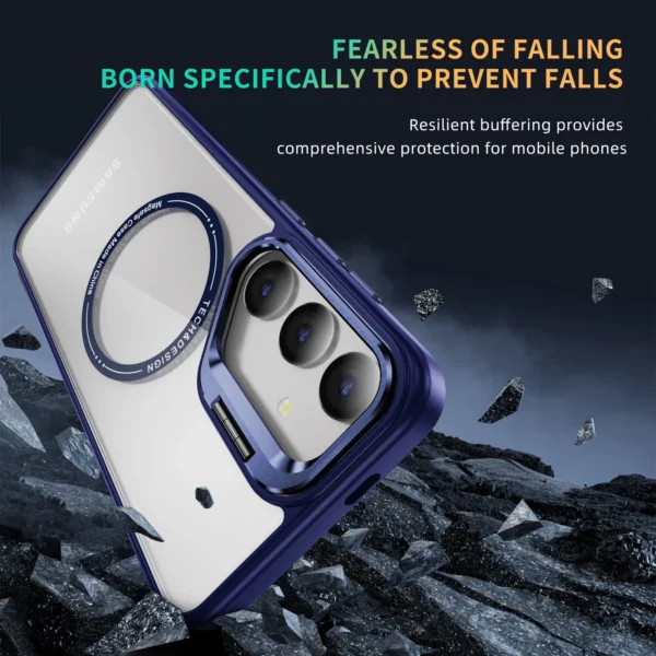 Luxury Premium Camera Lens Frame Metal Bracket Shockproof Phone Case For Samsung Galaxy A35/A55 - Image 4