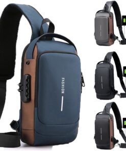 Alternative view of Luxury Premium Anti Theft Chest Shoulder Bag USB Charging Crossbody Oxford Sling Pack