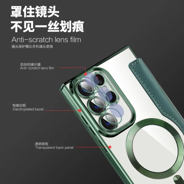 Luxury Premium Camera Protection Magsafe Wireless Charging Case Cover For Samsung S23 Ultra - Image 4