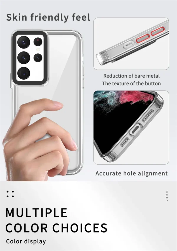 Luxury Premium Acrylic Clear Transparent Case Cover For Samsang Galaxy S22 Ultra/S23 Ultra - Image 11