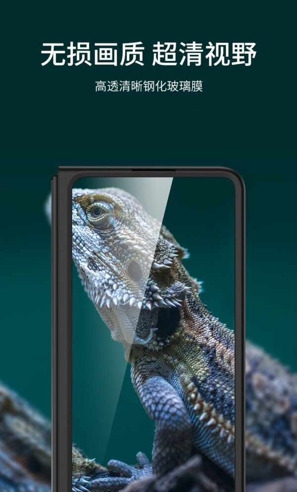 Luxury Ultra Thin Hard PC Front Tempered Glass Phone Cover For Samsung Galaxy Z Fold 3/Z Fold 4 - Image 5