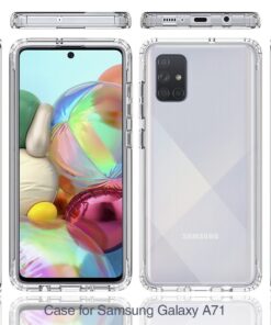 Luxury Premium Anti-Burst Transparent Case Cover and 3D Glass Protector For Samsung Galaxy A51/A71