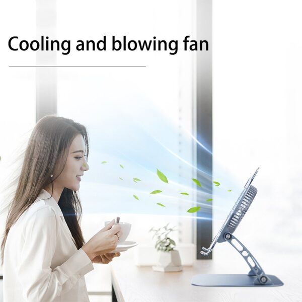 4.1 Radiator Foldable Laptop Stand With Dual Cooling Fan Heat Dissipation - Image 14