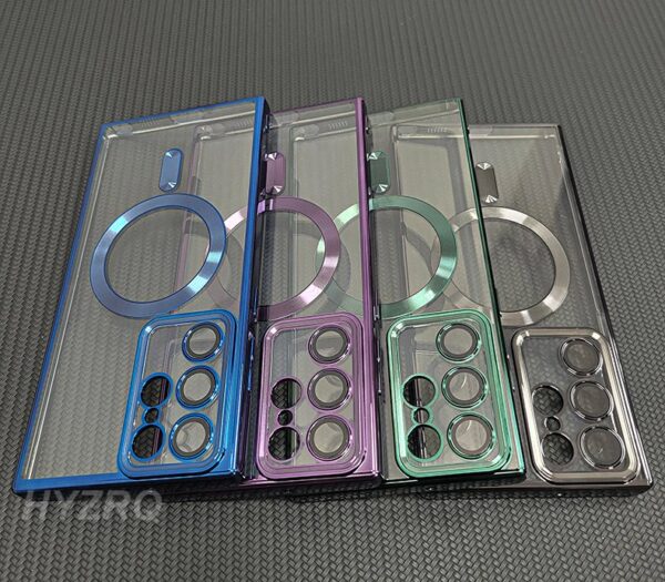 Luxury Premium Transparent Plating Anti-Scratch with Full Camera Cover For Samsung Galaxy S24 Ultra - Image 20