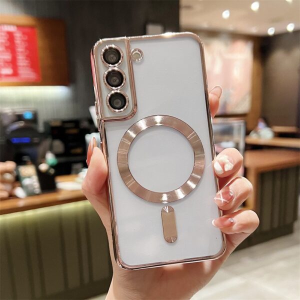 Luxury Premium Transparent Plating Anti-Scratch with Full Camera Cover For Samsung Galaxy S21 - Image 7