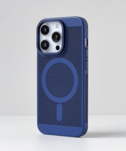 Alternative view of Luxury Premium Magnetic Grid Breathable Heat Dissipation Cooling Slim Case Cover For iPhone Series