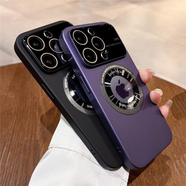 Luxury Premium Camera Lens Protector Wireless Charging Case Cover For iPhone 11 Pro Max/12 Pro Max - Image 2