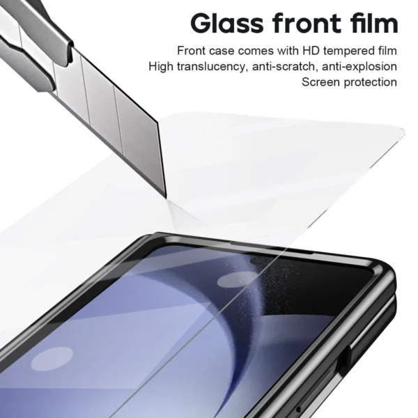 Luxury Premium Retro Leather Folding Stand Phone Case For Samsung Galaxy Z Fold 5 - Image 11