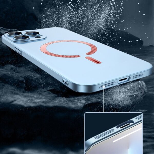 Camera Lens glass film Thin Matte Magsafe Magnetic Wireless Case Cover and 3D Glass Protector For iPhone 13 Pro Max - Image 12