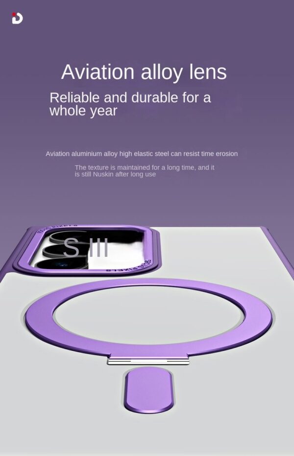 Magnetic Shockproof Matte Stand Holder Compatbile to Magsafe Wireless Charger Case For Samsung Galaxy S23 Ultra 5G - Image 20