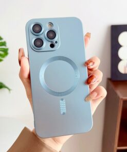 Alternative view of Luxury Premium Magsafe Magnetic Matte Silicone Shockproof Case Cover For iPhone Series