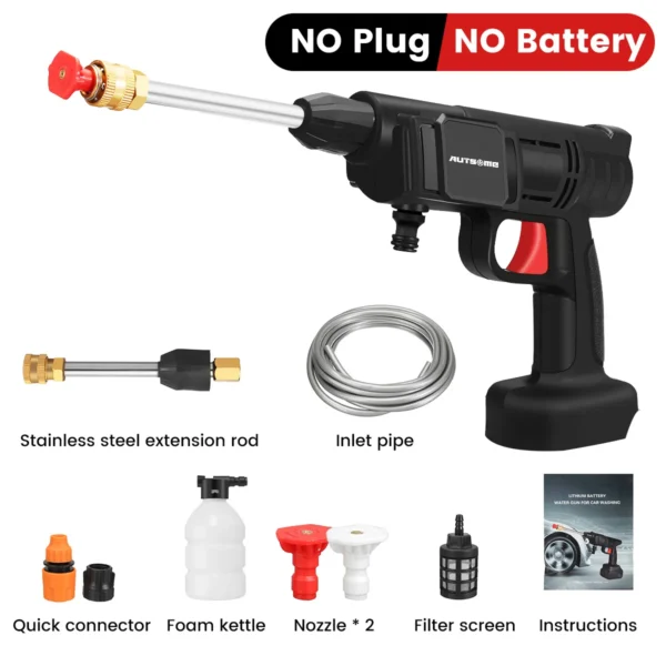 Rechargeable Cordless High Pressure Car Washer - Image 3